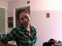 Sexy teen babe gets horny taking part2