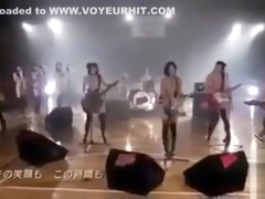 Japanese girls love to play rock music naked