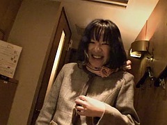 Makiko Nakane is an Asian grandmother who loves taking a cock in her hairy pussy.