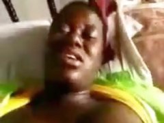 My ebony friend groans when I drill her in missionary position