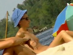Great spy cam voyeur video of people on a nude beach