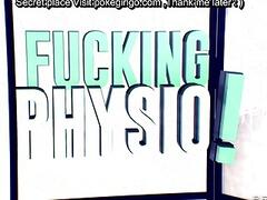 Fuck the physio while boyfriend for a physiotherapy session