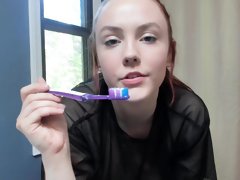 Submissive Slut Watches Me Use Toothbrush B4 I Send It To Him Covered In Spit Dom Joi
