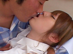 Pussy licking and gentle fucking in the hospital with Ria Sakurai