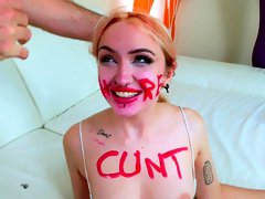 Kitty Marie - PISS WHORE CUNT degraded by old man - PissVids
