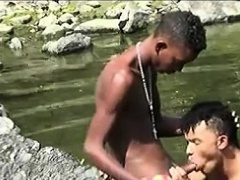 Latino Twinks River Sex