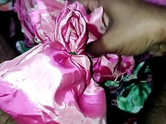 Satin silk handjob porn - Dick head rub bhabhi satin pink salwar (113)